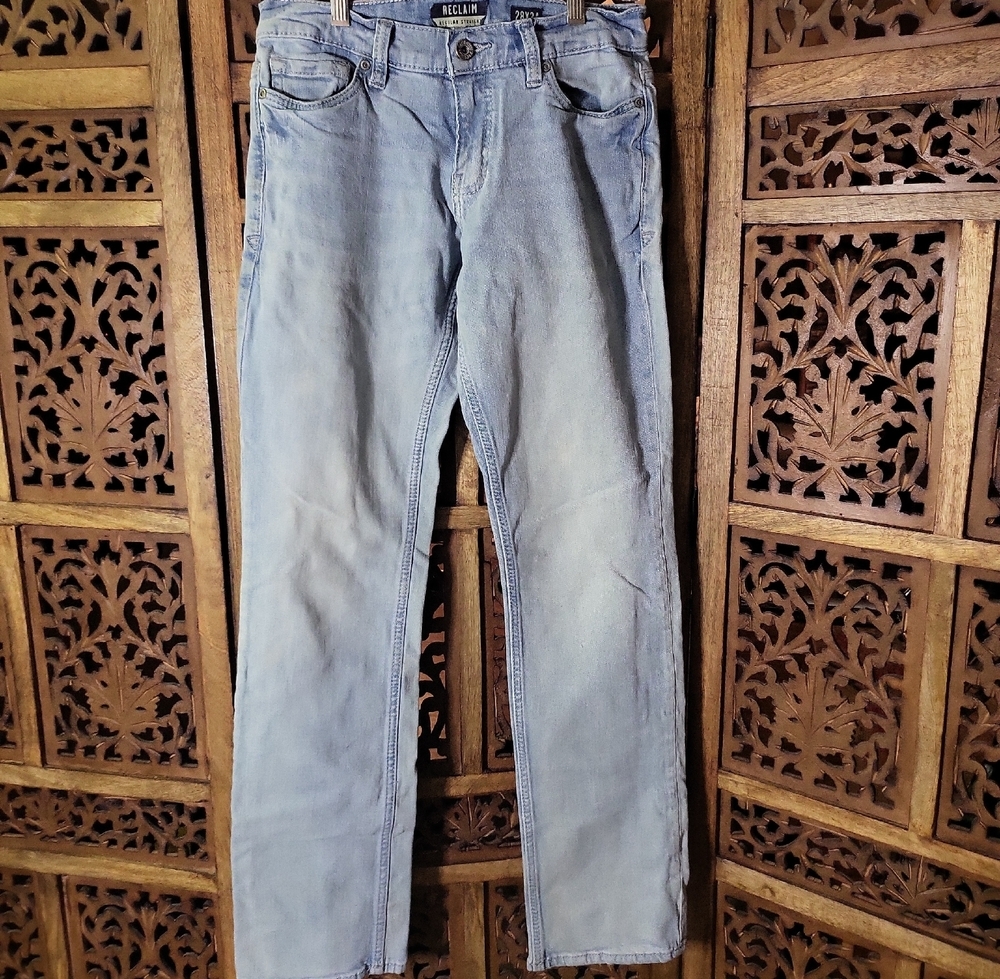 Reclaim Women's Classic Blue Straight Leg Jeans